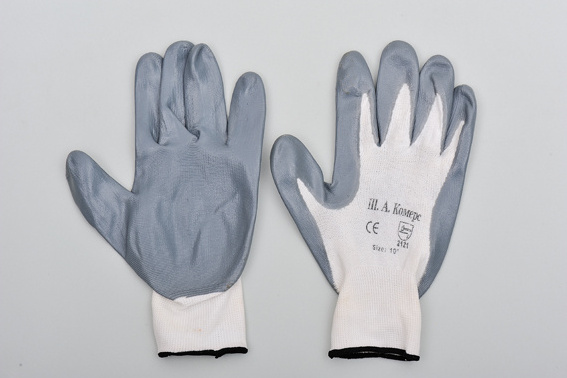 whole sale Nylon and Nitrile Coated Working Gloves Resistant to Corrosion Oil Abrasion