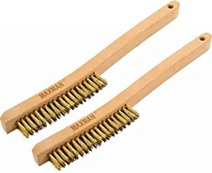 Wholesale Cheap Long Handle Cleaning Duty Stainless Scratch Wooden Handle Steel Wire Brush