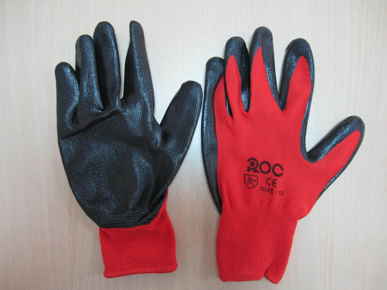 whole sale Nylon and Nitrile Coated Working Gloves Resistant to Corrosion Oil Abrasion