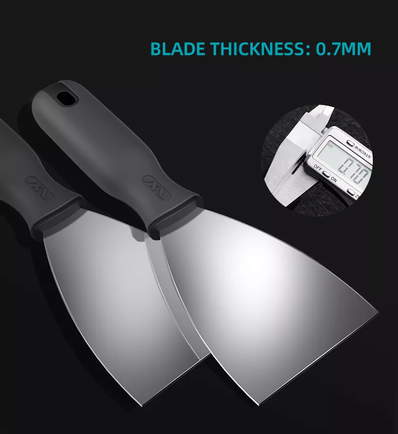 Wholesale Stainless Steel plastic handle putty knife  Mirror Polishing  Cleaning Building Tools scraper