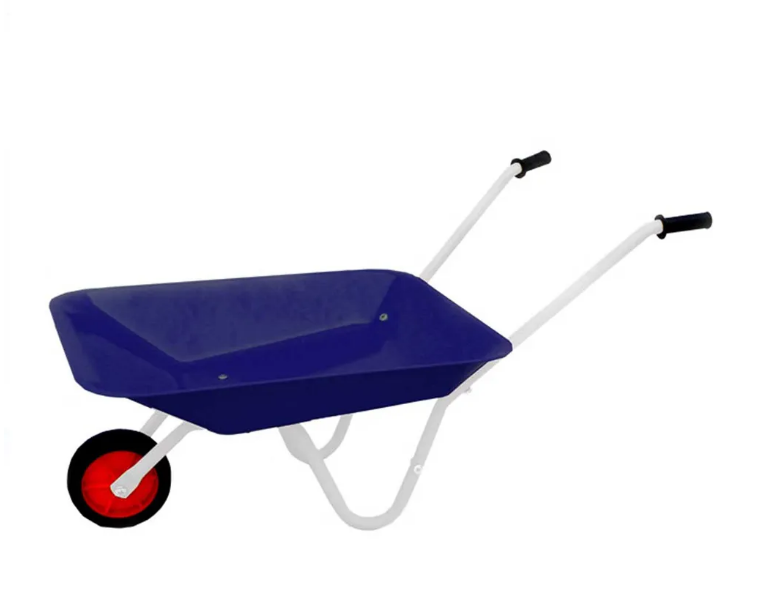 wholesale little sand toy kids garden tools metal wheelbarrow  hand trolley wagon child cart