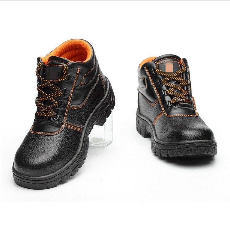 2023 Men Safety Leather Boots Shoes Steel Toe Shoes