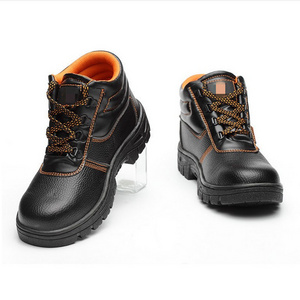 Factory Price Waterproof Anti Puncture Industrial Safety Boots Construction Work Steel Toe Safety Shoes For Men