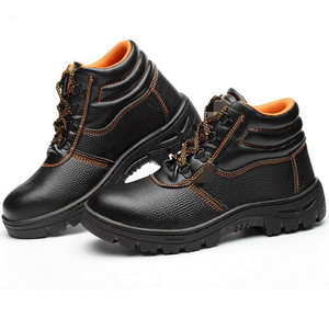 2023 Steel Toe Shoes Men Safety Leather Boots Shoes For Ladies