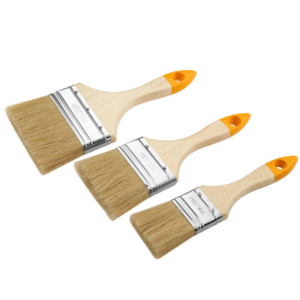 1.5inch wholesale personalized paint brushes  2inch custom logo pig hair wood chip paint brush