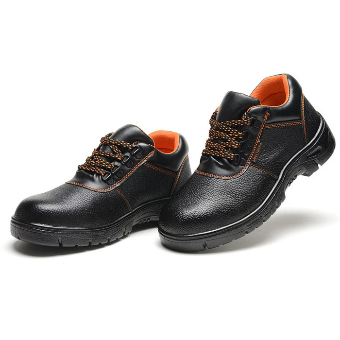 welding protective safety boots steel toe cap genuine leather safe shoes