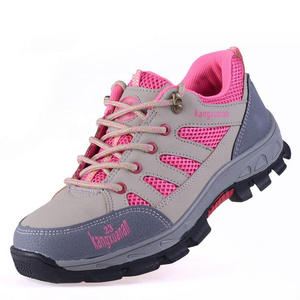 Casual Industrial Protective Breathable Work Female Boot Steel Toe Safety Shoes for Women