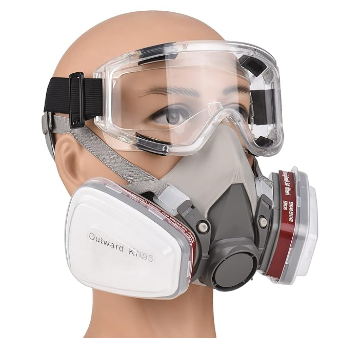 Popular design good price wholesale  full face gas mask respirator