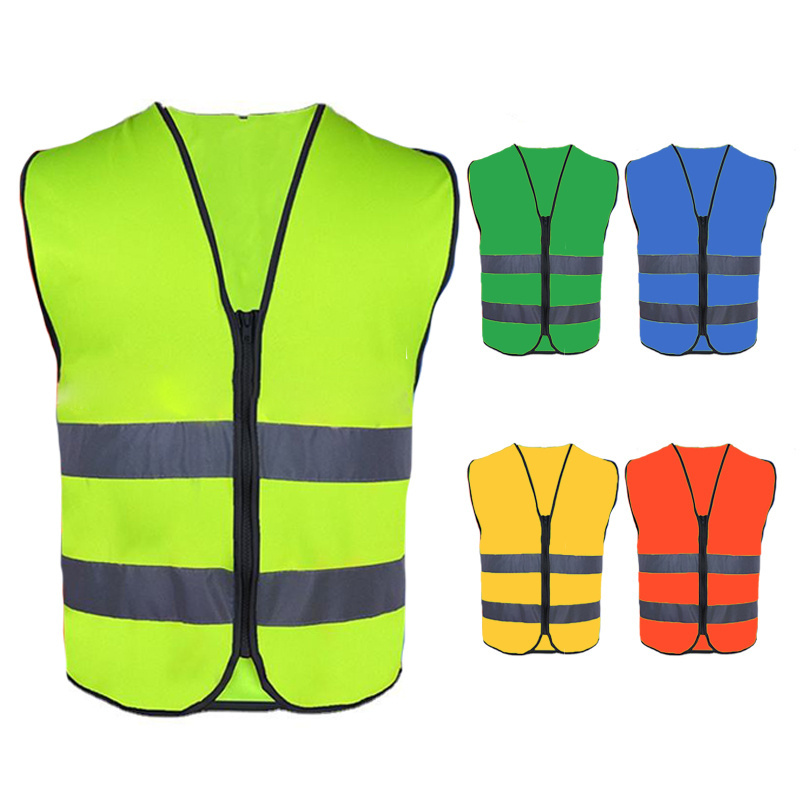 Safety reflective vest Yellow Green protective construction worker Safety Clothing vest reflecting