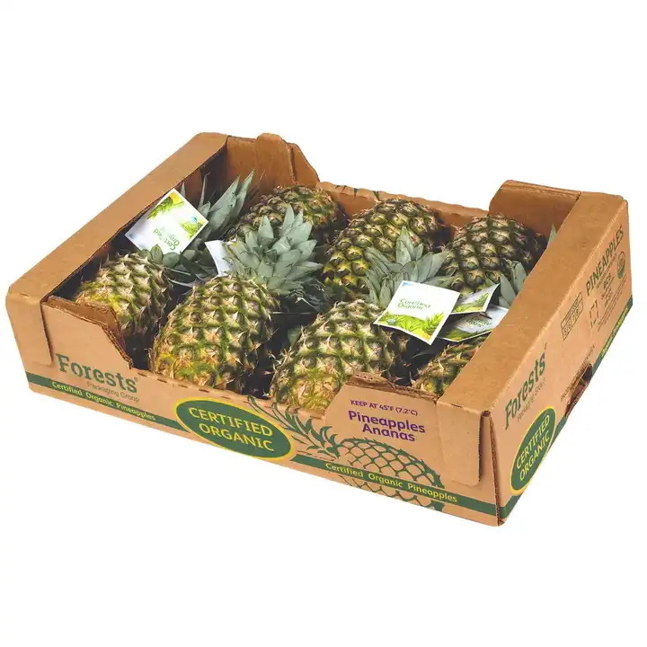 Customized Factory Cheap Price Heavy Duty Corrugated Carton Fresh Fruit Packing Box