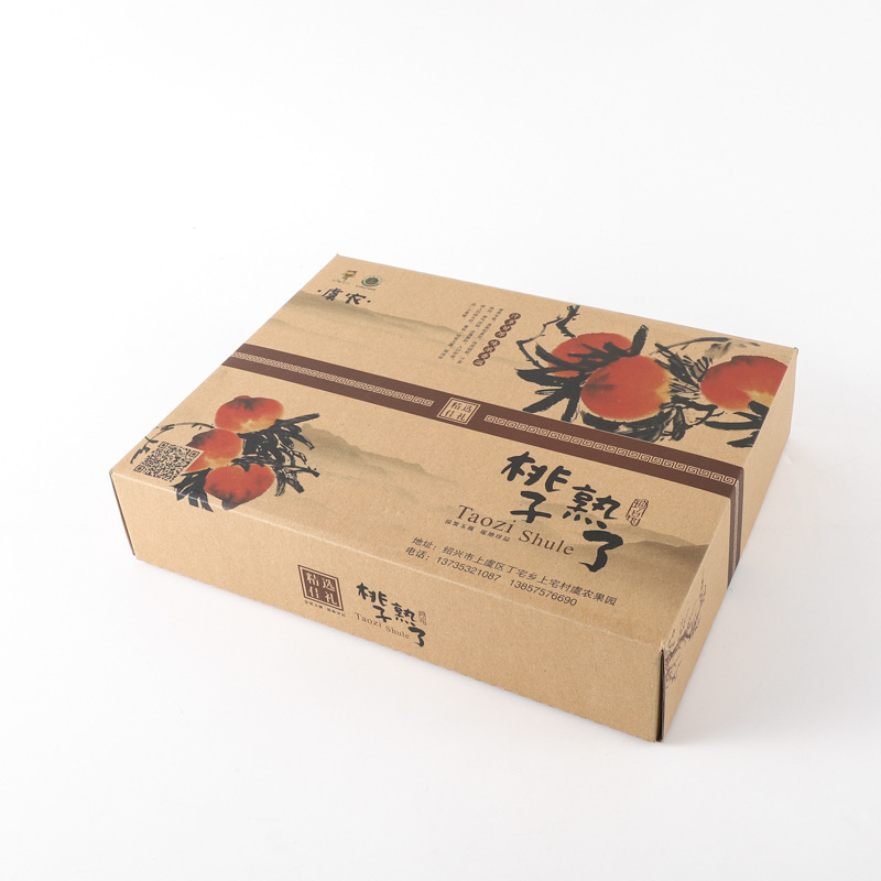 Recycle wholesale Waterproof waxed cardboard Box Vegetable packaging Boxes Wax coated corrugated fruit Box