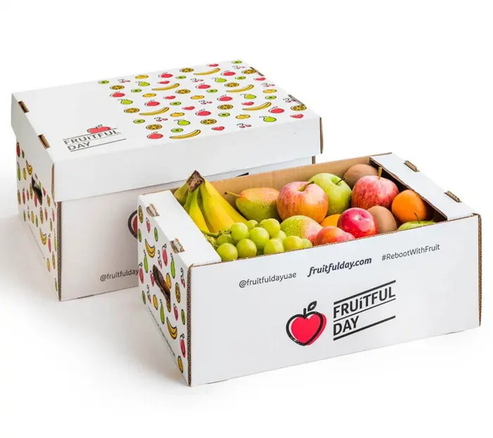 Factory Supplier Custom Wholesale Tomato Banana Apple Citrus Paper Fruit Carton Box