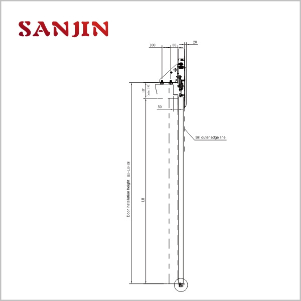 Wittur elevator two panels center opening car door operator SJ-ECO-02/C