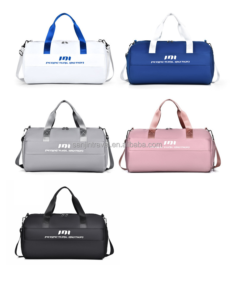 Customized Logo Oxford Duffel Bag Weekend Duffle Bag With Shoe Compartment Travel Gym Bag For Men Women