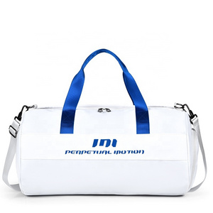 Customized Logo Oxford Duffel Bag Weekend Duffle Bag With Shoe Compartment Travel Gym Bag For Men Women