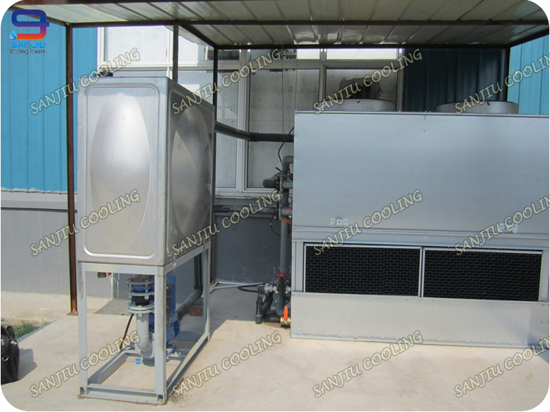 Not FRP Counter Flow Closed Small Rectangular Liquid Cooling Tower Water Cooling Tower