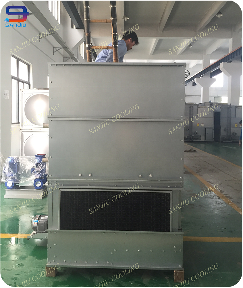 Counter Flow Closed Cooling Tower Small Rectangular Liquid Cooling Unit Water Cooling Condenser