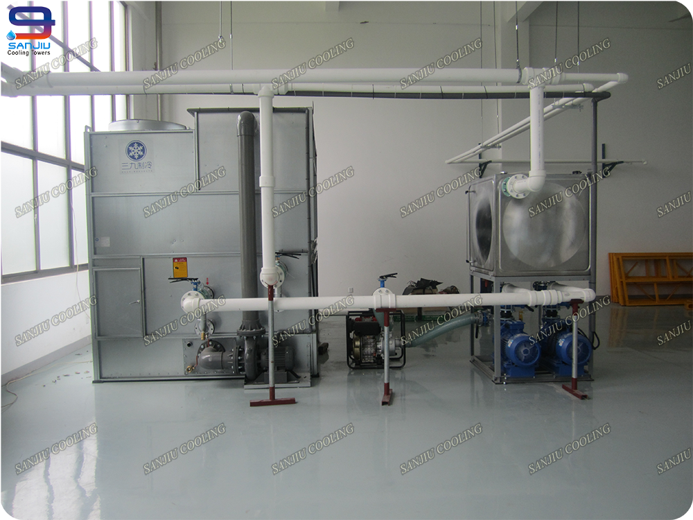 Not FRP Counter Flow Closed Small Rectangular Liquid Cooling Tower Water Cooling Tower