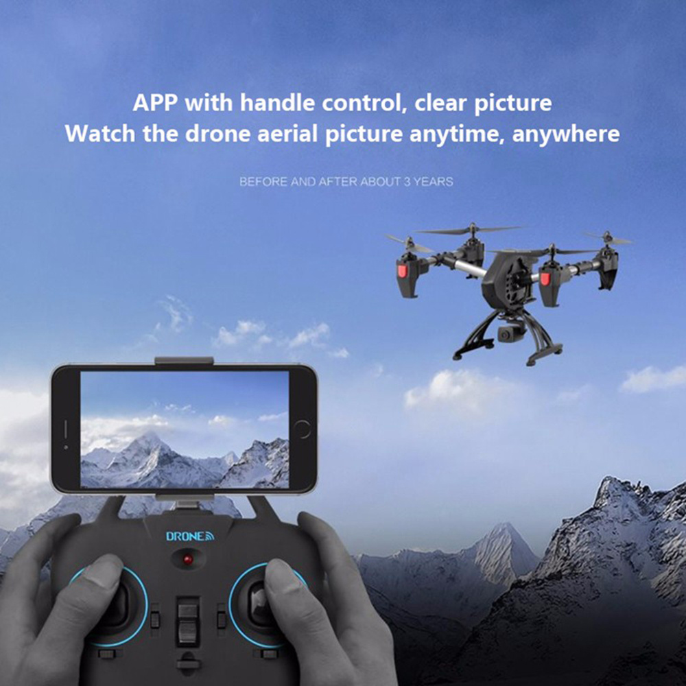 JD-11 with HD camera 2 MP long flight 2.4G WiFi FPV Remote control Quadcopter 6-axis airplane drone  RC Helicopter