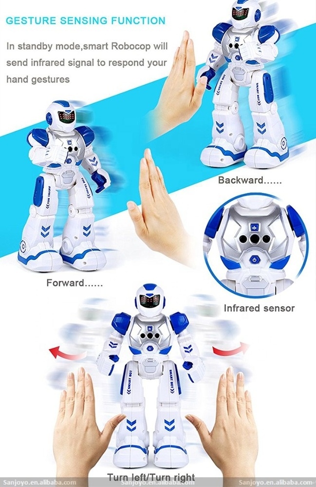 SKY-822 Electronic Musical Gesture Control Walking Dancing Intelligent Robot  Toys for Kids