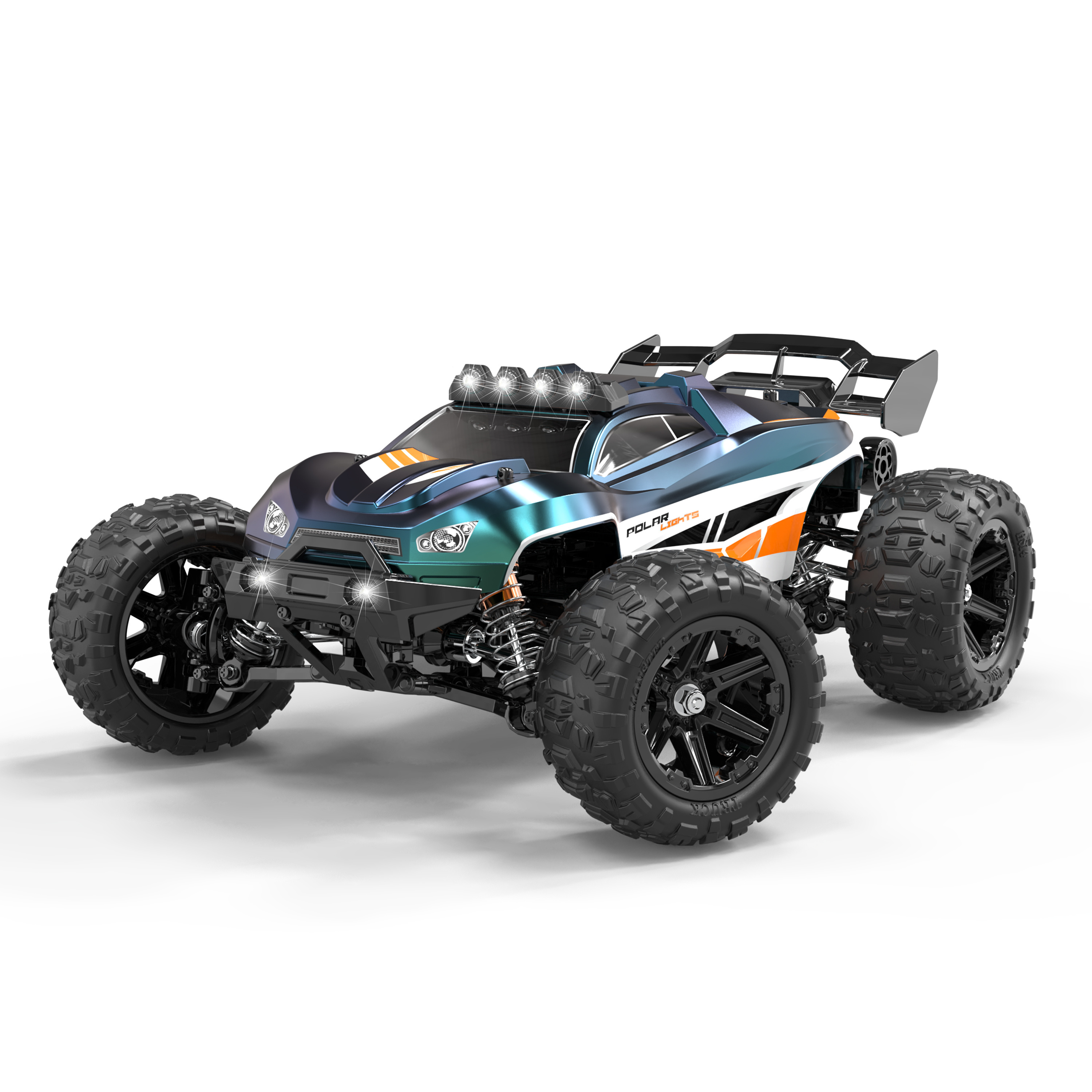 Hot Sell 2.4G HS14421 14422 1/14 Brushless Full-scale High-speed RC Car 52km/h 4-wheel Drive Truck Black Green Toy Gift