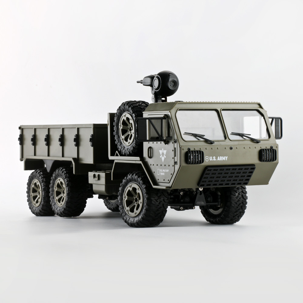 FY004 1:16 Remote Control Military Truck  6 Wheels Drive Off-Road RC Car Pickup Truck Car RTR Toy for Children