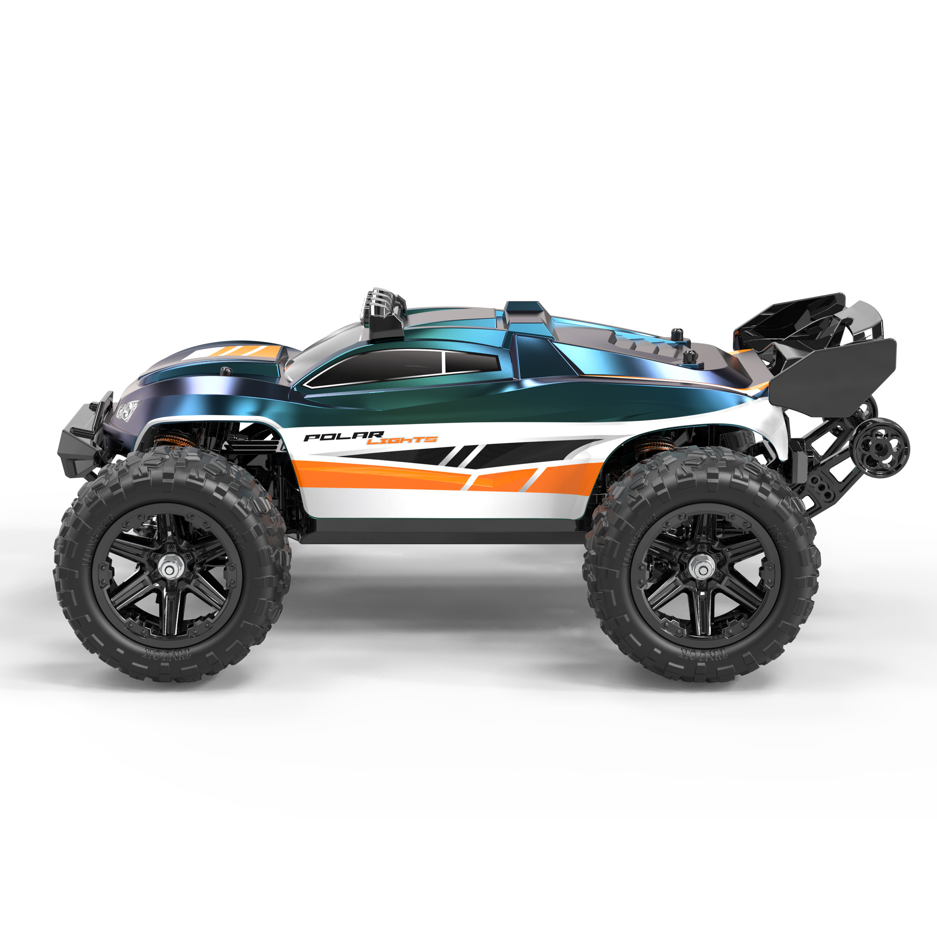 Hot Sell 2.4G HS14421 14422 1/14 Brushless Full-scale High-speed RC Car 52km/h 4-wheel Drive Truck Black Green Toy Gift