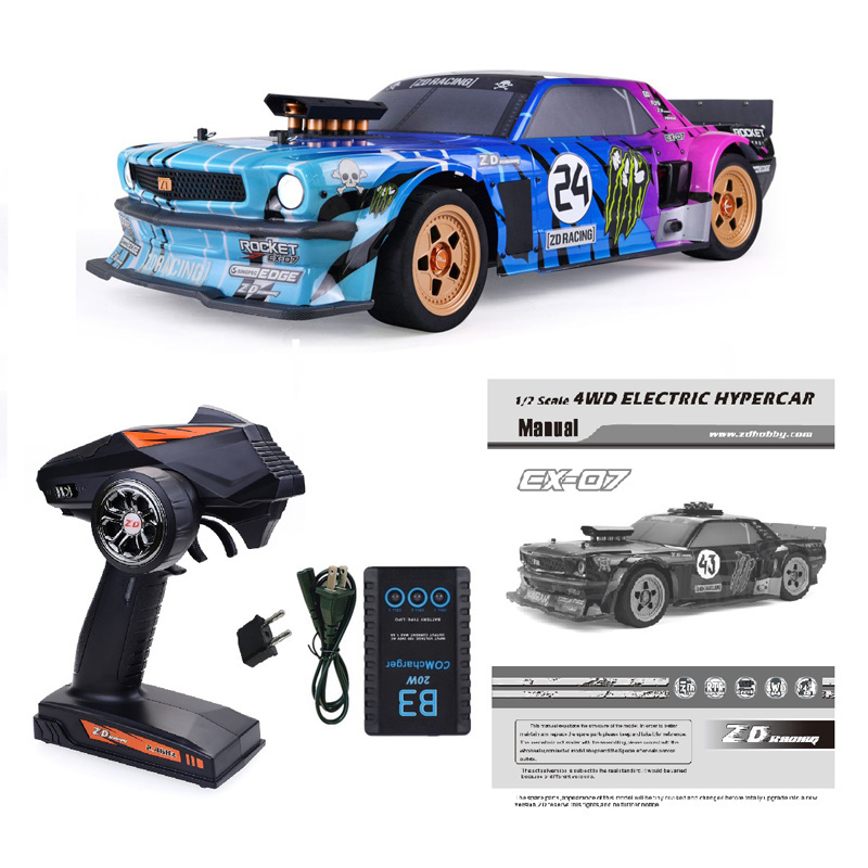 2022 ZD Racing EX07 1/7 Scale 4WD 130km/h Brushless Sports Buggy Electric Remote Control Big RC  Car  for Adult with High Speed