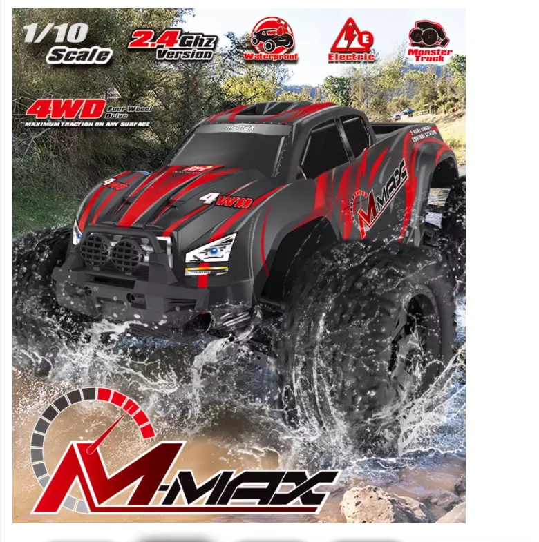 Remo 1031 1:10 Scale Remote Control Kids Electric High Speed Car Toys 4WD Rc Monster Truck Off-road