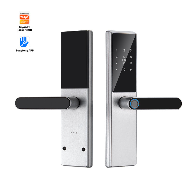 Wireless Tonglock APP intelligent door lock biometric lock fingerprint door handle digital keyless lock