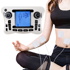 Electronic 12 Modes Tens Machine Dual Channel Tens Massager Acupuncture Electrical Stimulation Machine for Body Relax