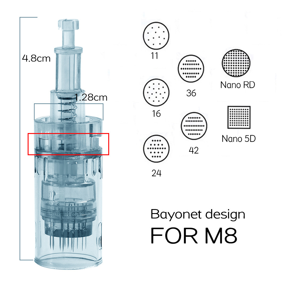 Original Product Micro Needles Microneedling Cartridges for Derma Pen M8 Replacement Microneedle for Face