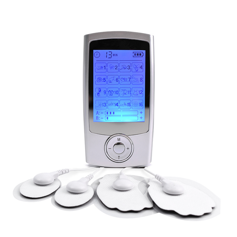 Smart Health 16 Mode Digital Electronic Pulse Massager Muscle Stimulator For Body Pain Relief Dual Channel TENS EMS