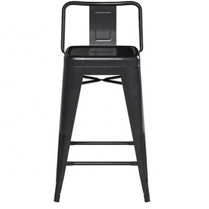 taburete tolixs negro con respaldo counter bar stool metal stool 65cm height