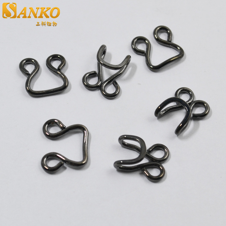 lingerie accessories bra high quality metal hook& eye tape factory sale directly