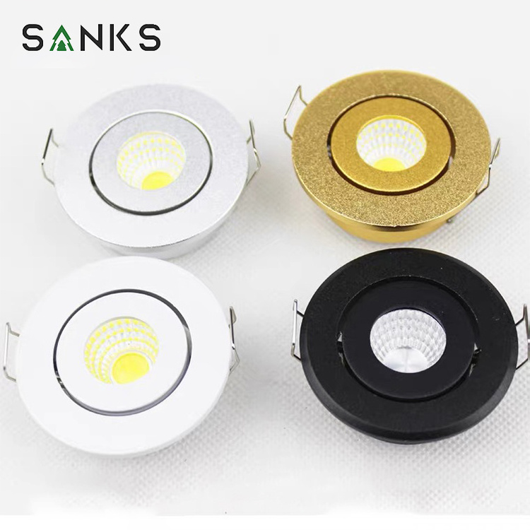 High Quality Small Cutout Anti-Glare Spotlight 3W Black White Ceiling Mini Led Spot Light