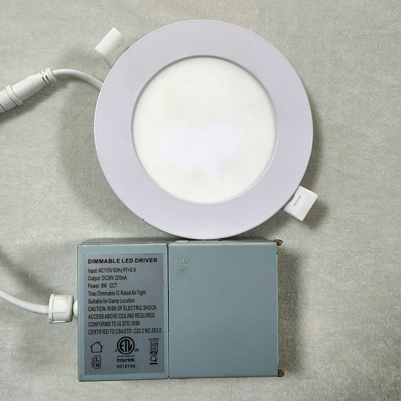 Round Square 4 inch 6 inch Recessed Ceiling Lights Pot Lights 9w 12w 18w 24w Dimmable Smd Led Panel Light