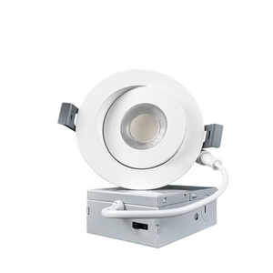 Gimbal LED Recessed Lighting 4 Inch 9W 750LM Eyeball Soffit Lights Residential Commercial Decoration LED Wafer Ceiling Lights