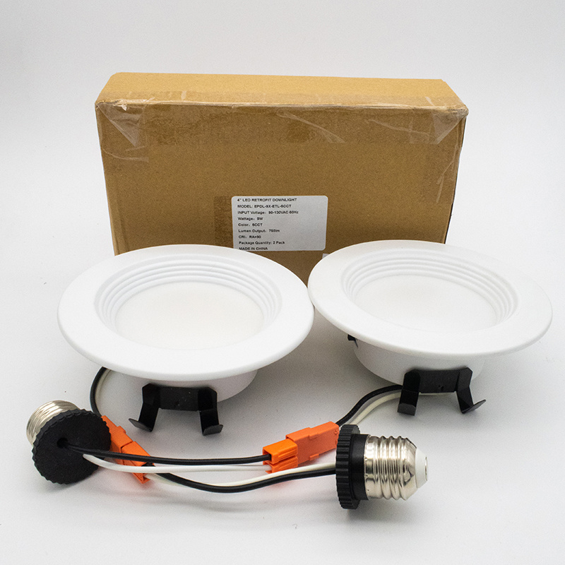 OEM Anti-glare 9W 12W 4 inch 6 inch Recessed LED Can Light Ceiling light  5CCT 2700K-5000K led Recessed Light