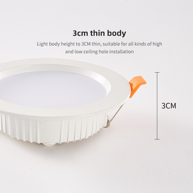 Modern Design Hotel Store Aluminum 3W 5W 7W 9W 12W 15W 18W 21W 24W Smart Cob Ceiling Led Downlight