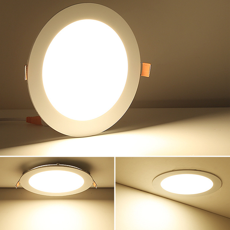 Zhongshan Supplier Ceiling Recessed 3W 4W 6W 9W 12W 15W 18W 24W LED Panel