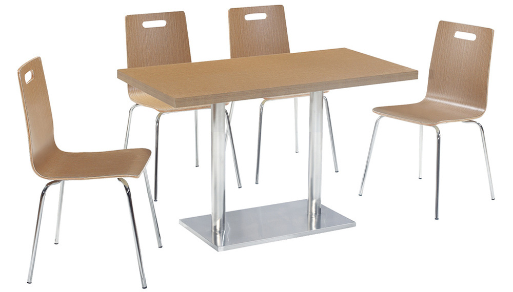 Hot Selling Commercial Restaurant Furniture Cafe Shop Laminate Wood Dining  Chairs and Tables