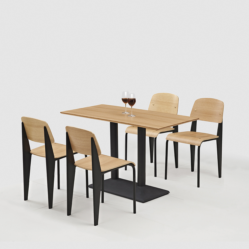 Hot Selling Commercial Restaurant Furniture Cafe Shop Laminate Wood Dining  Chairs and Tables