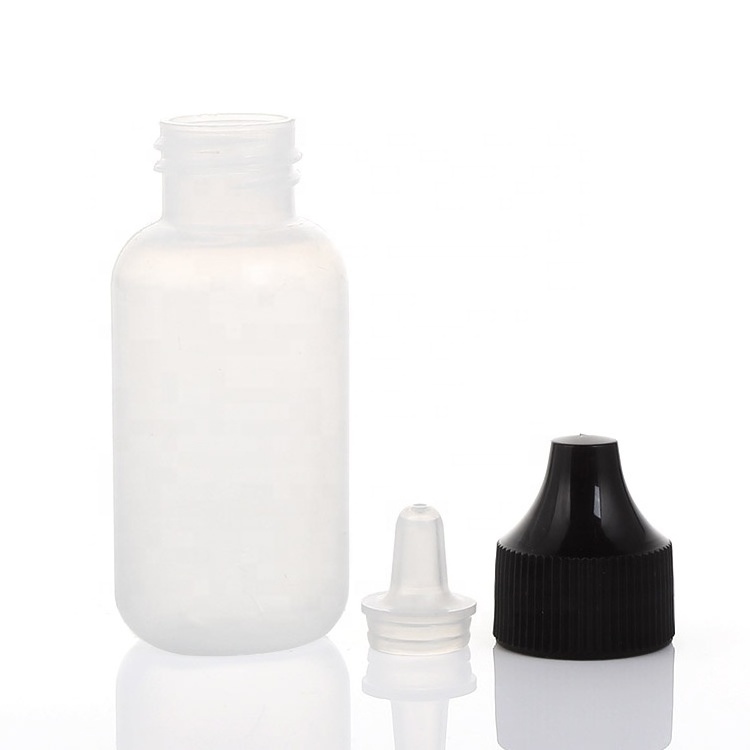 30ml 1oz Empty LDPE Small Squeeze Bottle Airbrush Plastic Dropper Bottle for liquid Lace Wig Glue Bottle Nail Eye Dropper