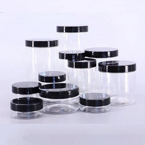 Small Moq 100ml 200ml 250ml 300ml 500ml 4oz 8oz Empty Clear Body Butter Jars Plastic Jar Container For Cosmetic Packaging 1000g