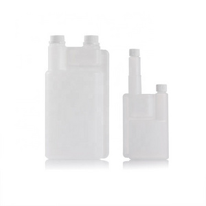 150ml 1250ml Twin Neck Fuel Mixing Bottle hdpe Measure Plastic Bottle Double Neck Reservoir Bottles with meter dosing cap