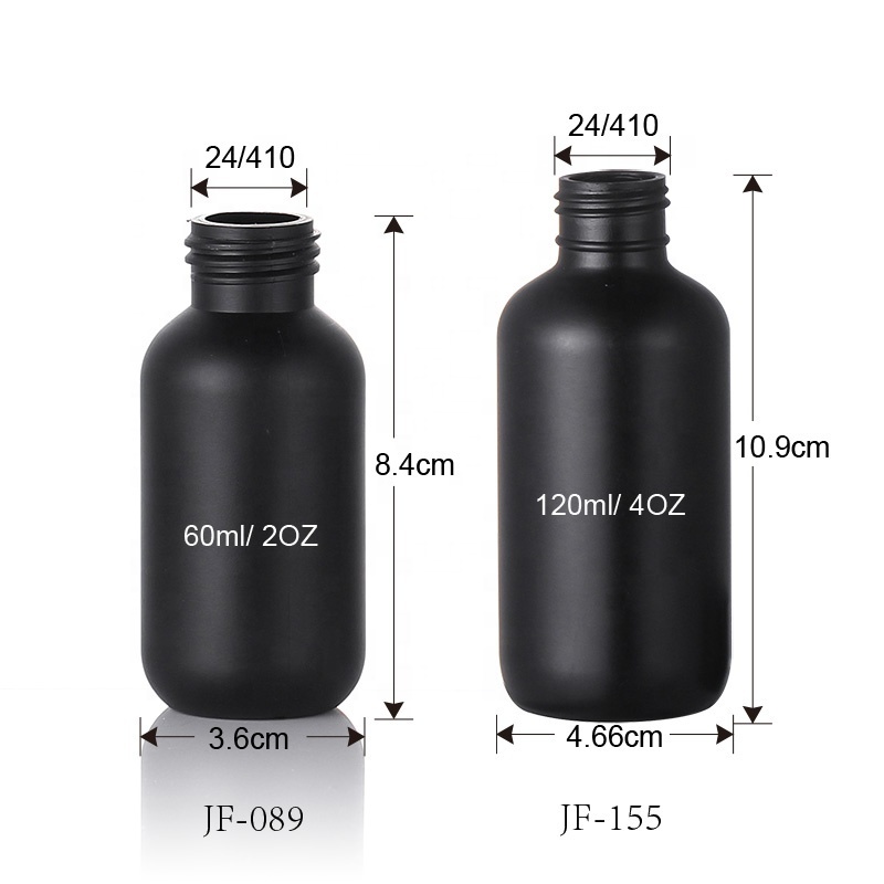 4oz Black Mist Sprayer Plastic Bottle 100ml Cosmetics Packaging Hair Matte Fine Mist Spray Bottles For Men Perfume Bottles