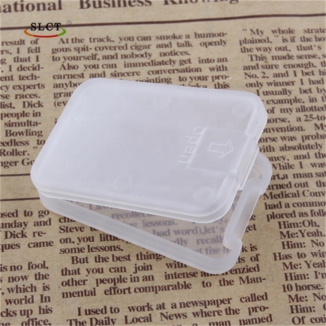 Plastic Q-Tip Box Pp Material Sd Card Case SD Memory Card Plastic Case Plastic Micro SD Card Case