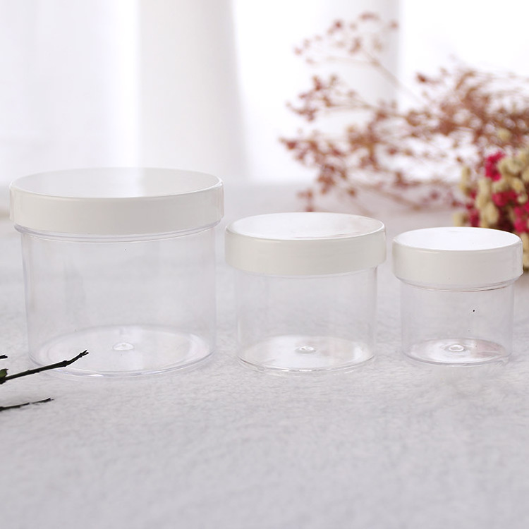 Empty Clear 8oz Plastic Jar Cosmetic Jar Slime Containers for Cosmetic Packaging