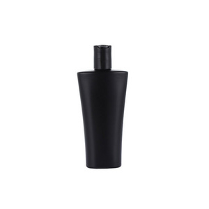 Fancy HDPE Plastic Bottle Black Men Body Oil Tanning Oil Shower Gel Lotion Shampoo Bottle for Cosmetic Packing